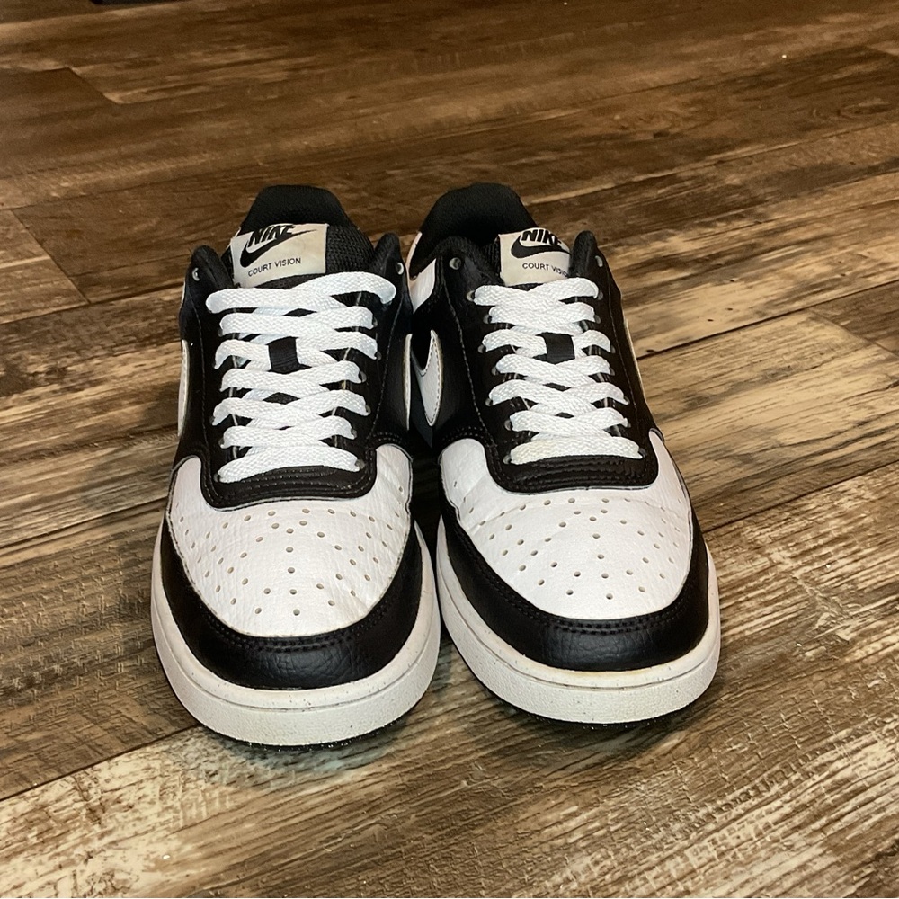 Nike Court Vision Black and White Shoes Great Condition